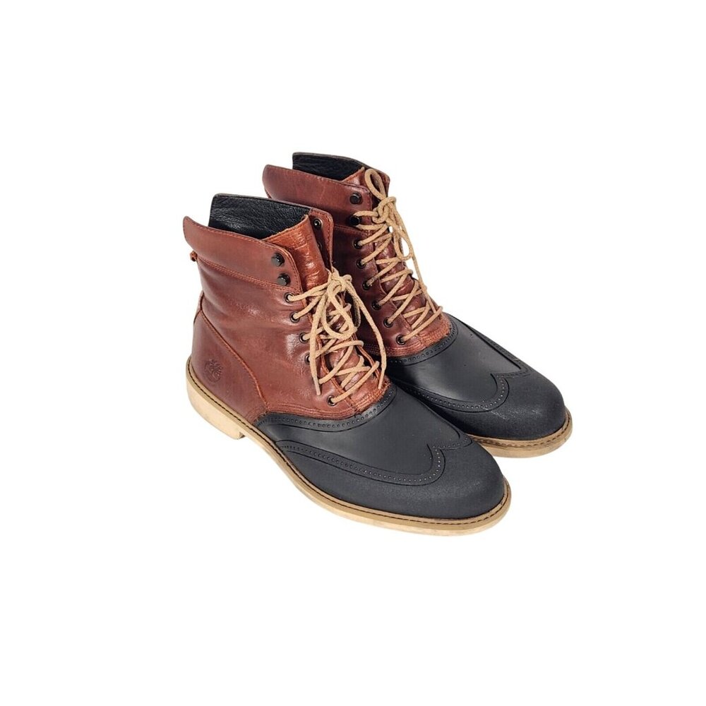Timberland Stormduck Waterproof Leather Lace Up Wingtip Boots Men's 10.5